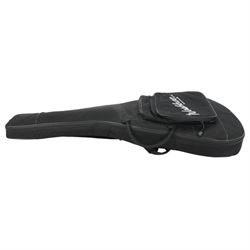 Washburn HB-32DM hollow body electric guitar, in distressed matte finish, serial no. SI070500032, contained within a Washburn soft carry case, guitar length L106cm