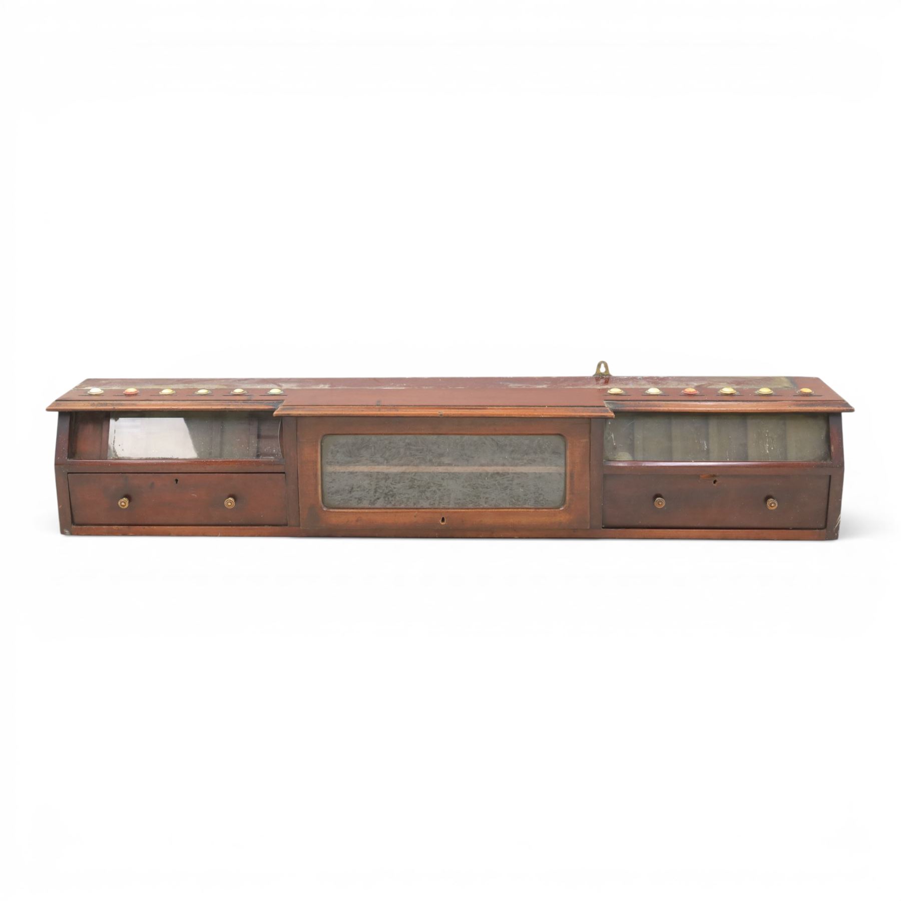 Snooker and Billiard accessories including a Thurston & Co Ltd snooker scoreboard, and Burroughes & Watts, London, billiard ball storage cabinet and white scorer