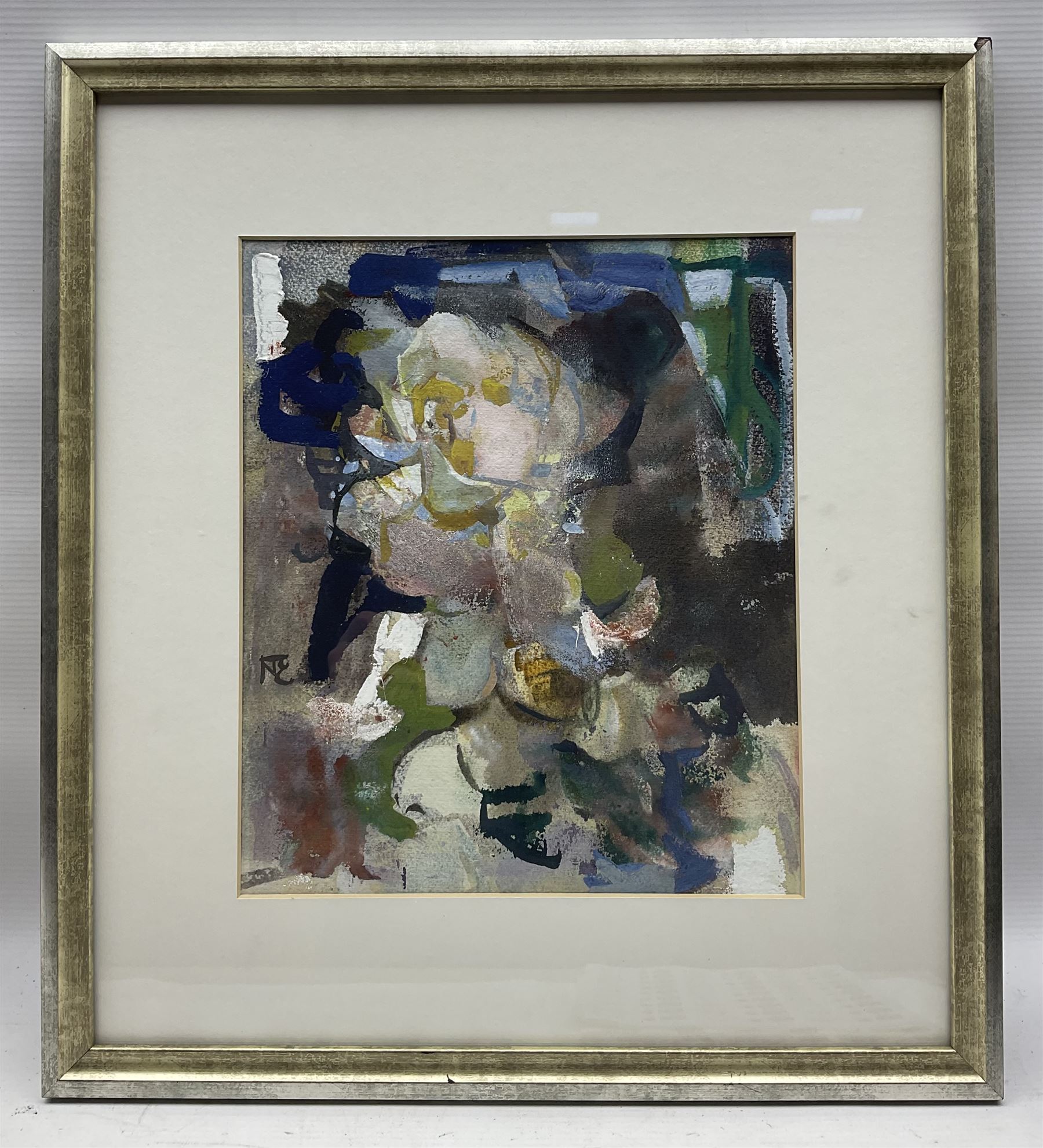 Noni McCrone (Scottish fl.1960-1980): 'Yellow Rose', watercolour signed with monogram, titled on RSW label verso, 29cm x 25cm 