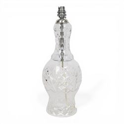 Waterford glass table lamp, H38cm