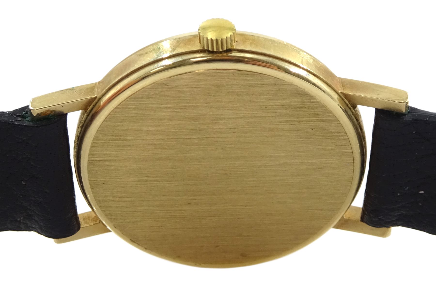 Garrard gentleman's 9ct gold quartz wristwatch, with date aperture and