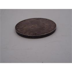 Queen Victoria 1845 silver crown coin