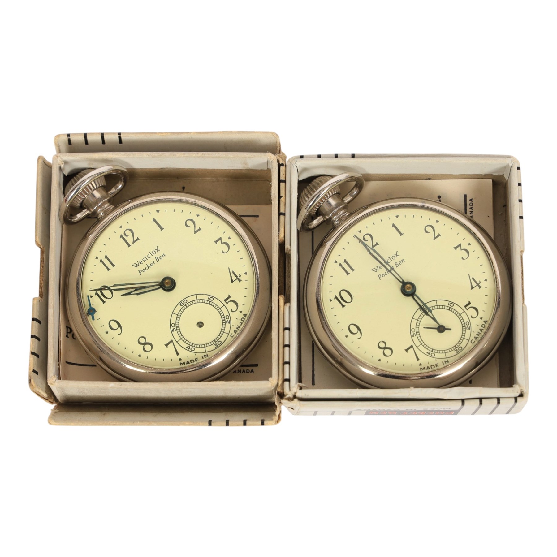 Four pocket watches, comprising two Westclox Pocket Ben examples, gold plated Limit example and an Ingersoll Triumph example