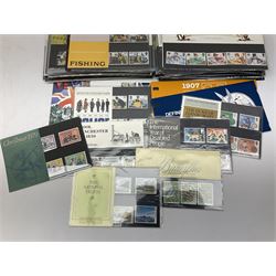 Queen Elizabeth II mint decimal stamps, mostly in presentation packs, face value of usable postage approximately 250 GBP
