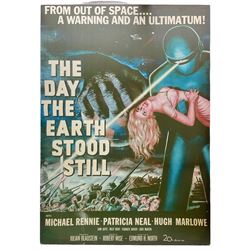 Large poster on canvas of 'The Day the Earth Stood Still' 120cm x 85cm