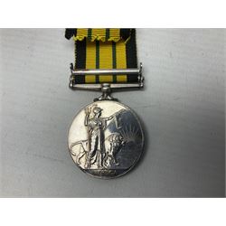 ERII Africa General Service Medal with Kenya clasp awarded to 22794613 Cpl. T. Leech R.A.M.C.; with ribbon