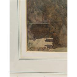 William Lee Hankey RWS (British 1869-1952): Ancient Feudal Castle and Moat, watercolour signed 34cm x 25cm