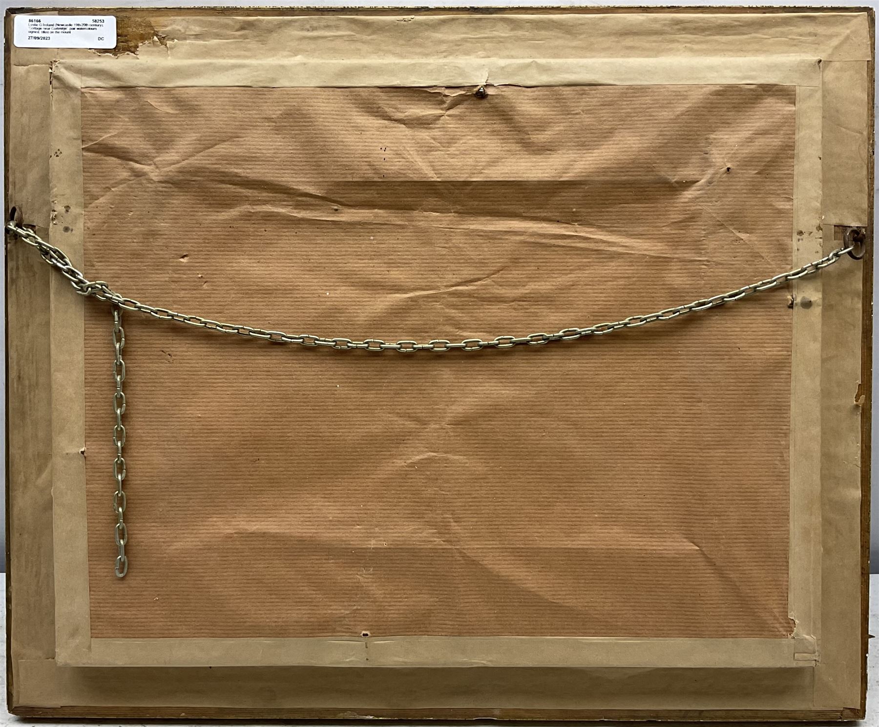 Leslie G Ireland (Newcastle 19th/20th century): 'Cottage near Corbridge', pair watercolours signed, titled on the mount 17cm x 25cm (2)