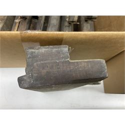 Large quantity of 19th century and later woodworking planes, to include rebate, block and moulding examples, including examples by King & Peach (Hull), E. Preston & Sons etc