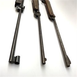 Webley Falcon .22 air rifle with break barrel action L105cm overall; Hungarian .22 air rifle with break action; and BSA .22 air rifle (3)