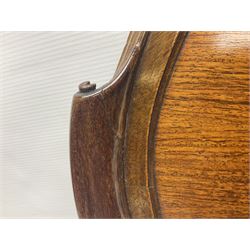 Late 19th/early 20th century mahogany and marquetry inlaid tray, of oval form with twin scrolled handles and moulded border, the central panel inlaid with figures seated at a table drinking tea, L99cm