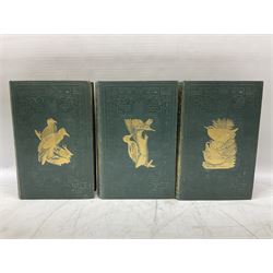 Morris, Rev Francis Orpen; A History of British Birds, six volume set. In original gilt embossed cloth, with approximately 358 hand coloured plates