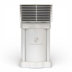 Porsche men's leather wallet, with protective slip cover in original box, wallet H9cm, L12cm 