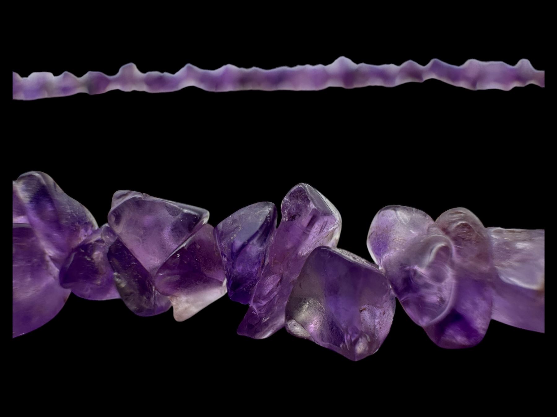 Pair of 9ct gold faux pearl screw back earrings, silver jewellery including brooch, ring and horseshoe charm and a collection of gemstone bead necklaces, two with 9ct gold clasps