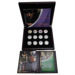 New Zealand 2003 'The Lord of The Rings Scenes in Silver' set of twenty four silver proof ...
