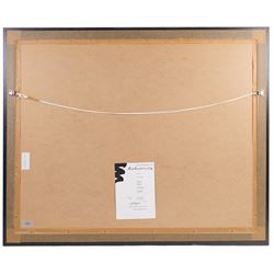 Rolf Harris (Australian 1930-): 'Sunrise - Taj Mahal' 'Rolf on Art - Monet' and 'Rolf on Art - Van Gogh', set of three limited edition giclee prints signed and numbered respectively, largest Sunflowers 66cm x 49cm (3)