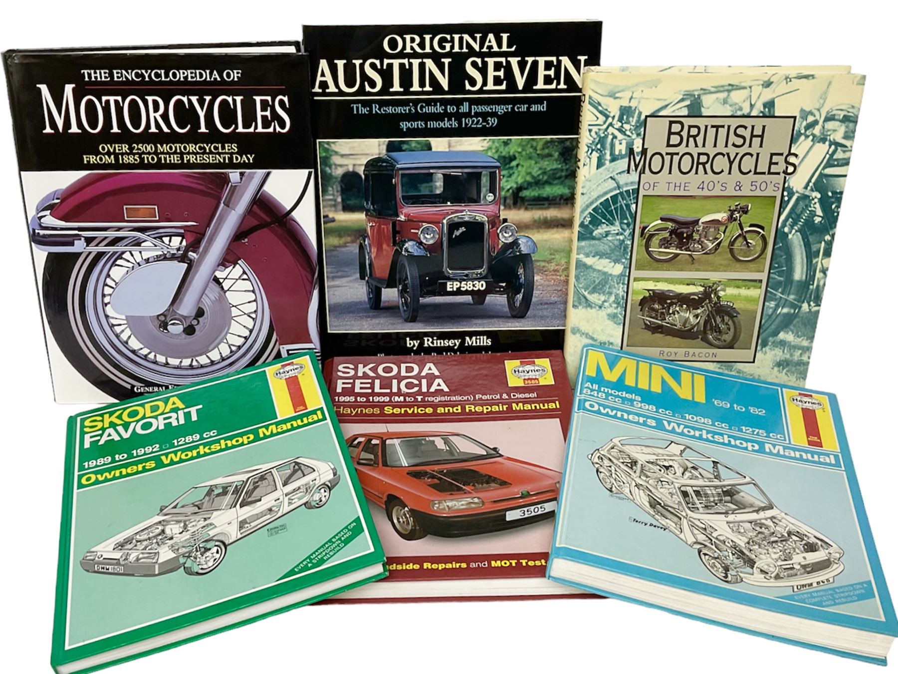 Large collection of motoring and similar reference books