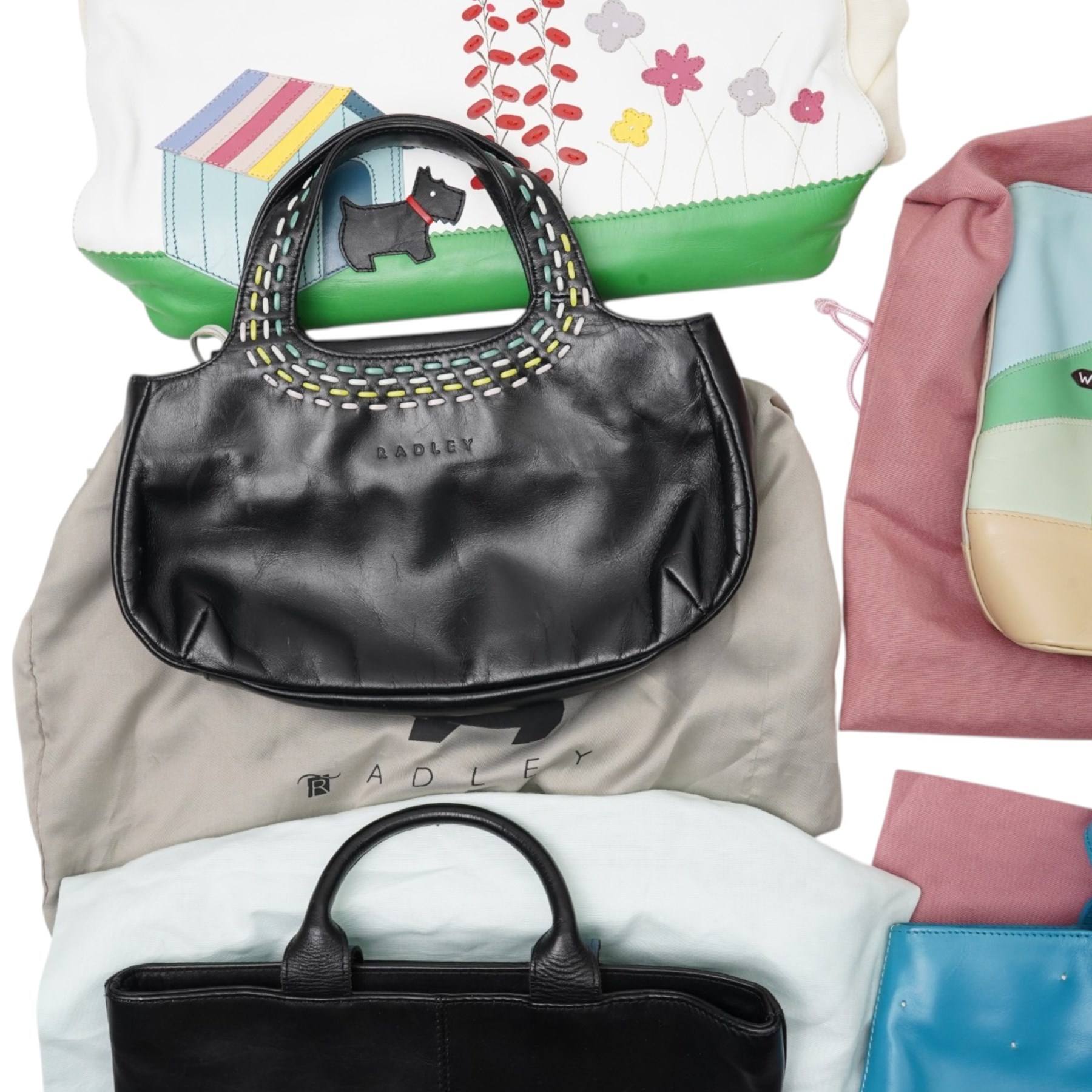 Seven Radley handbags with dustcovers