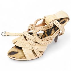 Two pairs of Roberto Cavalli and Valentino 1990's/2000's high heels, size 37