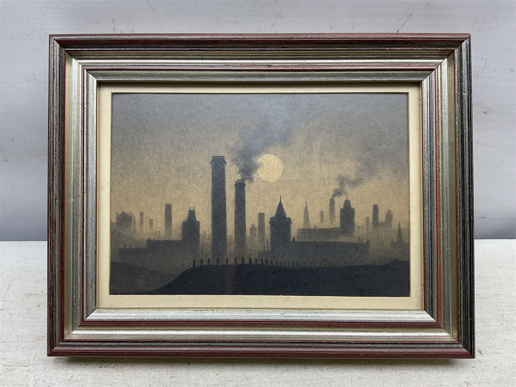 Trevor Grimshaw (British 1947-2001): 'Northern Milltown', graphite signed, titled on label verso 12cm x 18cm 