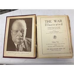 Three boxes of books, periodicals and DVDs of military interest with particular emphasis on WW2 including The History of World War Two in thirty original parts by Orbis, The D-Day Experience by Richard Holmes, The World War Two Databook, The World at War, Special Forces etc