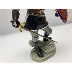 Royal Doulton Figure, Lord Olivier as Richard III, HN2881, limited edition 417/750, with certificate of authentication and original box, H28cm 