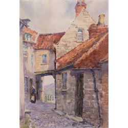 George Farquhar Pennington (British 1872-1961): Robin Hoods Bay and Runswick Bay, four watercolours, one signed with monogram, max 25cm x 35cm (4) (unframed)