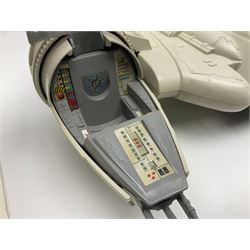 Star Wars - three space vehicles comprising B-Wing fighter and large Millenium Falcon space ship; both with instructions; and Boba Fett Slave 1; all unboxed (3)