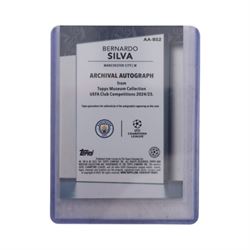 Signed Bernardo Silva Topps Museum Collection Archival Autograph card, 69/75