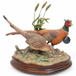 Border Fine Arts figures 'The Crosser Labrador - Yellow' B0983, H34cm, and 'Stepping Out' B1019, W26cm, each on wooden bases (2)