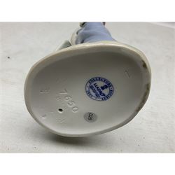 Three Lladro figures comprising, Pocket Full of Wishes no 7650, School Days no 7604 and Spring Bouquets no 7603, all with original boxes, largest example H26cm  