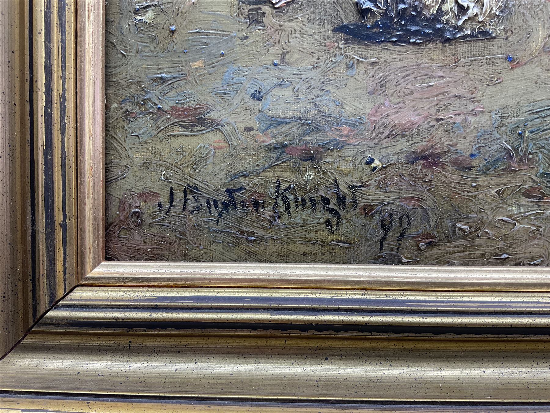 John William Buxton Knight RBA (British 1842-1908): Shepherd and his Flock, oil on canvas signed and dated '99, 35cm x 51cm 
Provenance: private collection, purchased Tennants Auctioneers 25th March 2011 Lot 858