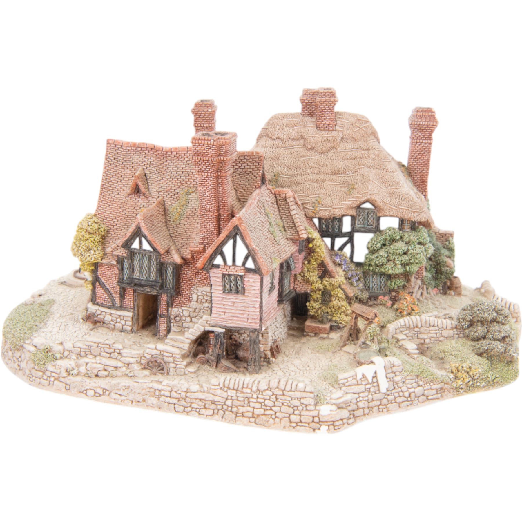 Four Lilliput Lane models, comprising Oakwood Smithy, We Plough the Fields and Scatter, Bluebell Farm and Highghyll Farm