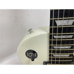 2010 Gibson Les Paul studio guitar, serial no101500537 in white finish with gold and pale green hardware, in Auden soft carry case, guitar L100cm