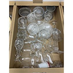 Caithness glass paperweight, together with other glassware, Zampiva figures and other collectables, in three boxes 