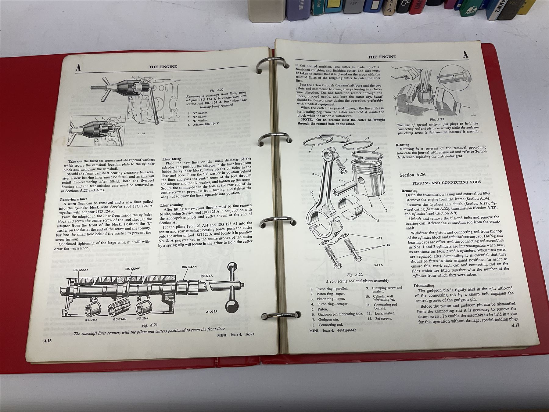 Automobilia - collection of books and ephemera on Mini Cars including BMC Special Tuning Folder for Mini-Cooper 'S', 1972 Handbook, Austin and Morris Mini Cars by Sydney Page 1962, Haynes Manuals, Mechanical Parts Catalogue 1998, thirty and forty years commemorative books, Austin Rover Service and Parts Correspondence Course 1977, video tape and DVD etc (27)
