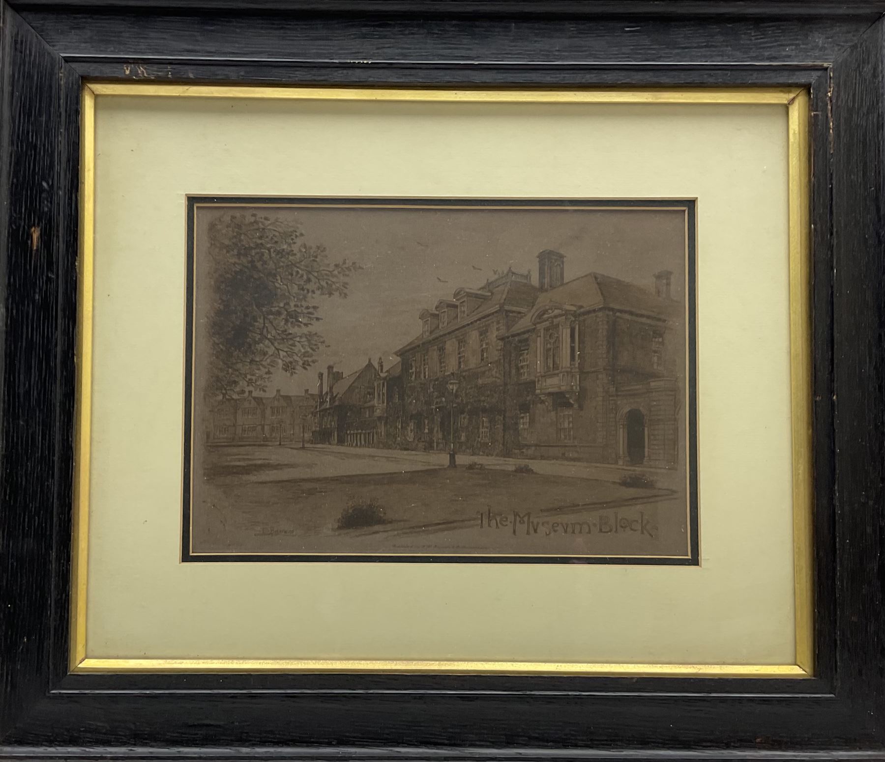 Edward Burrow (British 1869-1935): 'Marlborough College', set seven etchings pub. Cheltenham 1896, 27cm x 19cm (7) - VENDOR WILL COLLECT 