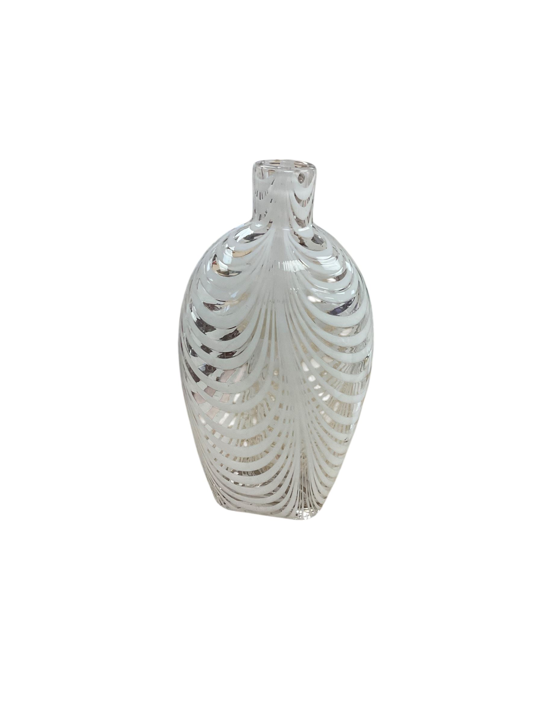 Victorian Nailsea glass flask, together with gimmel flask togehter with Bohemian plate and hyacinth vase 