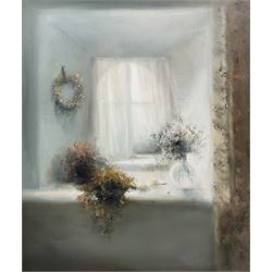 Judith Levin (British 1956-): Floral Arr