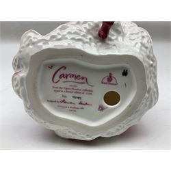 Two Coalport Ladies of Fashion figures, Shirley and Lorraine, both with original box, together with Royal Doulton figure, Carman from Opera Heroins Collection, with certificate of authenticity 