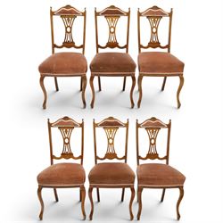 Acornman -Set of four early 19th century mahogany dining chairs and two matching chairs by...