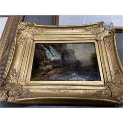 Collection of oil paintings and watercolours, artists including Geoffrey H Poole, Thomas Monro, Paul Marny, Robert Clarkson of Scarborough, classical watercolour, etc (16)