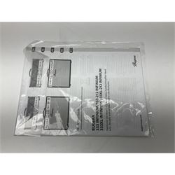 As new Bugera 333XL Infinium Hardcore 120-watt 3-channel tube amplifier head with reverb and Infinium tube life multiplier; date code 1507; number S1500576AAC L69cm; boxed with foot controller, power cable and paperwork