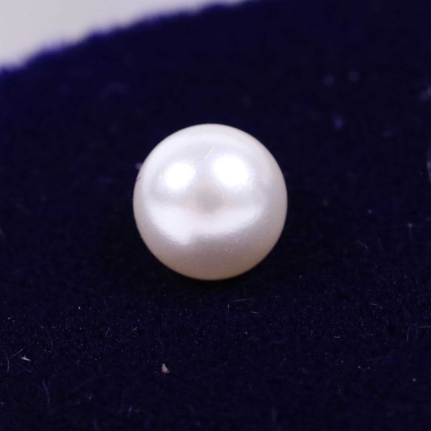 Pair of 9ct gold pearl stud earrings, boxed