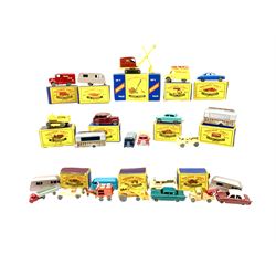 Lesney Matchbox 1-75 Series - twelve boxed models nos. 8b, 13b, 17c, 19a, 23c, 24a, 36a, 42a, 47a, 65a, 74a and Major Pack No.4; together with twelve unboxed models and an empty box
