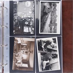 One-hundred and seventy two early 20th century Whitby view postcards, including a detailed collection documenting the destruction of Whitby following the bombardment by the German Fleet in 1914, a selection depicting the construction of the pier extensions, the opening of the new river drawbridge, a re-enactment of the medieval tradition of building the 'Penny Hedge' and the 1932 flooding of the town centre, together with a selection depicting social events at Spa, all housed within a Stanley Gibbons Picture Postcard Album