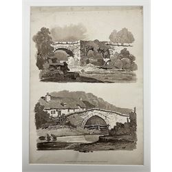 Samuel Prout (British 1783-1852): 'Rudiments of Landscape in Progressive Studies. Drawn, and Etched in Imitation of Chalk', collection of soft ground etchings pub. Rudolph Ackermann c.1813, each 36.5cm x 26cm, each mounted and bound in two bespoke folios