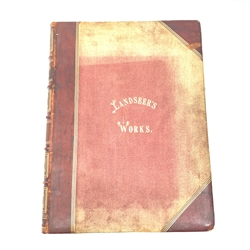 Landseer's Works, Vol I, comprising Forty-Four Steel Engravings and about Two Hundred Woodcuts, London: Virtue & Co Limited, leather and tool bound. 