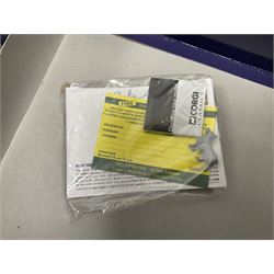 Corgi - Aviation Archive, eight models comprising three ‘Military’ and five ‘Berlin Airlift’ 1:144 scale models, to include limited editions AA31502 Bristol Britannia 312F ‘XX-367’ ‘Team Spirit’ A&AEE Boscombe Down no.686/2500; 48104 Boeing C-97A Stratofreighter Military Air Transport Services no.2815/4000; 47205 Avro York - RAF; 47403 Avro Lancastrian; all boxed (8)