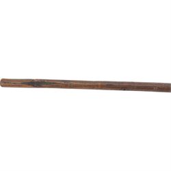  Persian sugar salt axe, decorated with coloured cabochons and cockerel finial and Persian Bulova or Tongi steel-bladed axe with wooden handle 